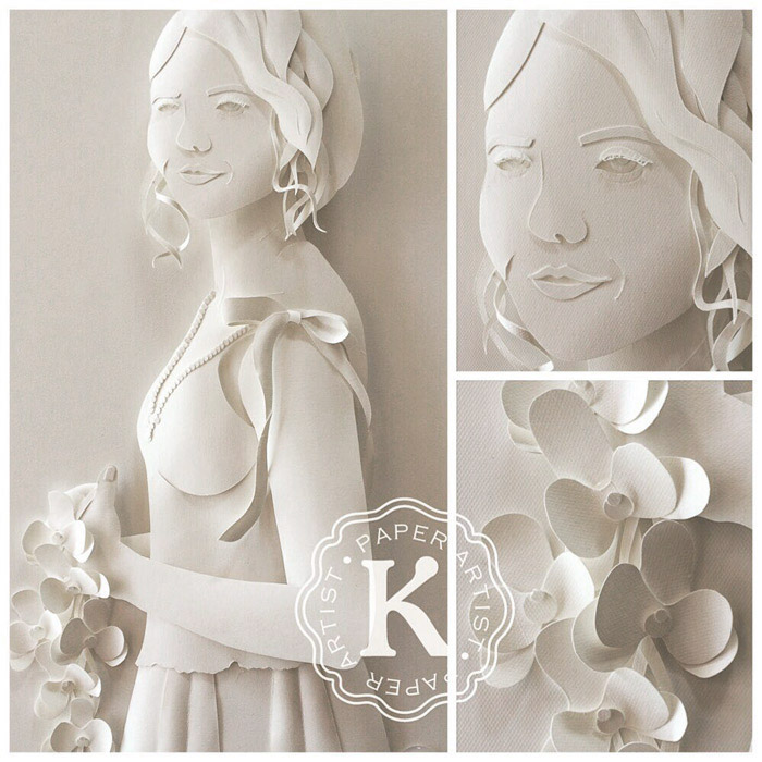 Karin Arruda Paper Art - Bride