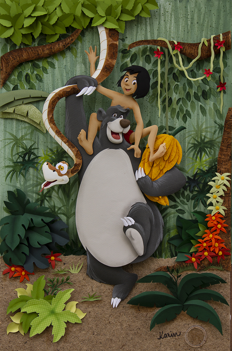 Karin Arruda Paper Art - The Jungle Book